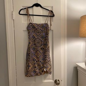 Free People Sequin Mini Dress